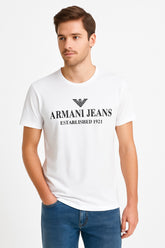 Men’s white Armani Tee